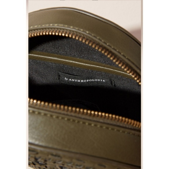 HTF NWT ANTHROPOLOGIE Woven Circle Bag - Picture 4 of 8